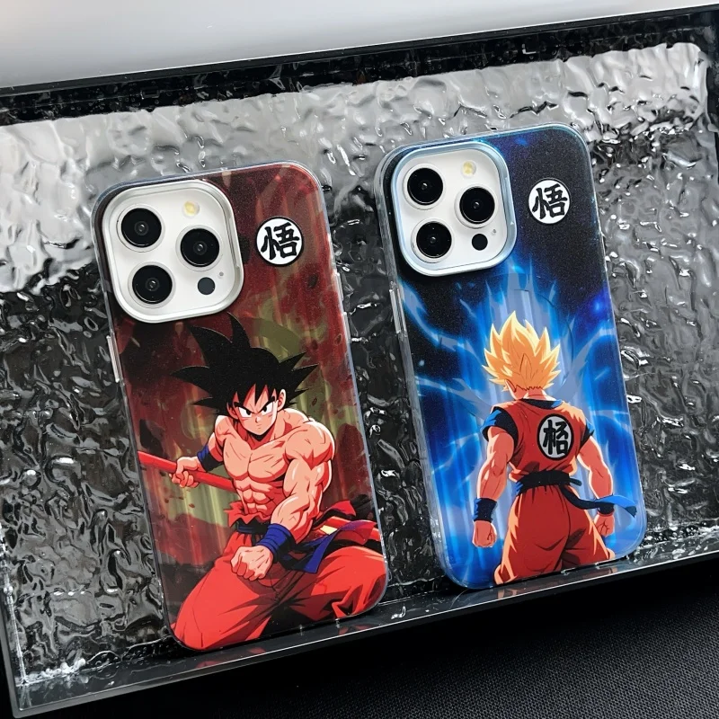 

3D Anime Cute Cartoon Dragons Balls Saiyan Magsafe Wireless Charge Phone Case For iPhone 13 14 15 16 Pro Max Magnetic Cover