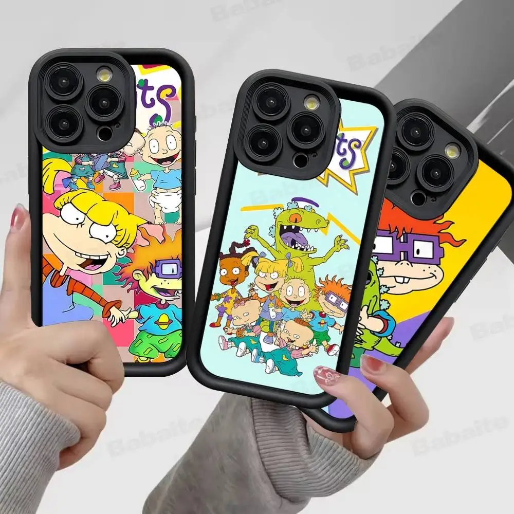 Funny Cute R-Rugrats Silicone Phone Case for iPhone 17 Pro Max 16 15 14 13 12 11 Plus 17 Air