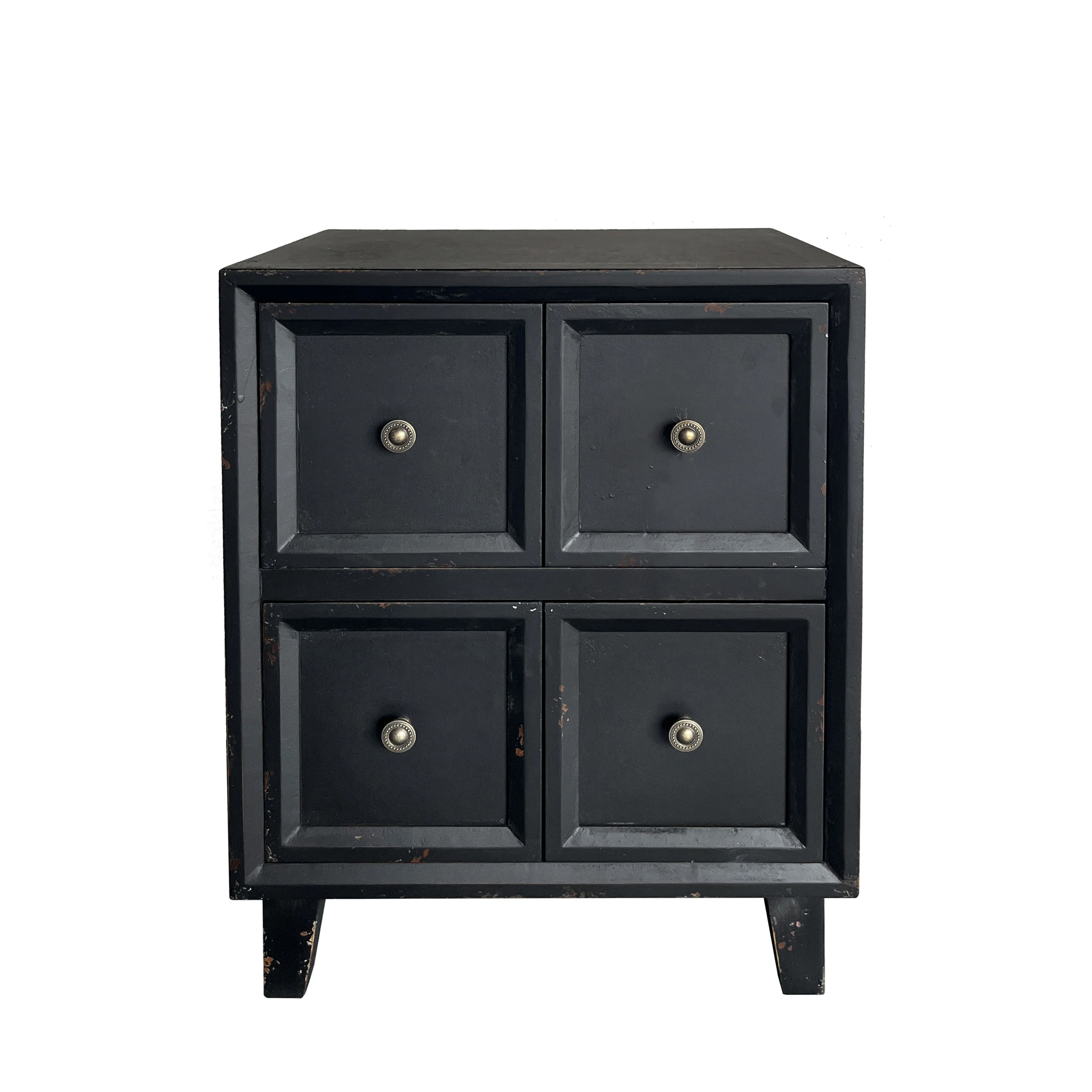 new design modern black door small metal bedside table nightstand for bedroom