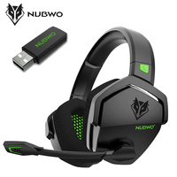 NUBWO G06 2.4G Wireless Gaming Headset for PS5 PS4 PC Laptop Noise Cancelling Over Ear Wired Headphones with Mic for Games