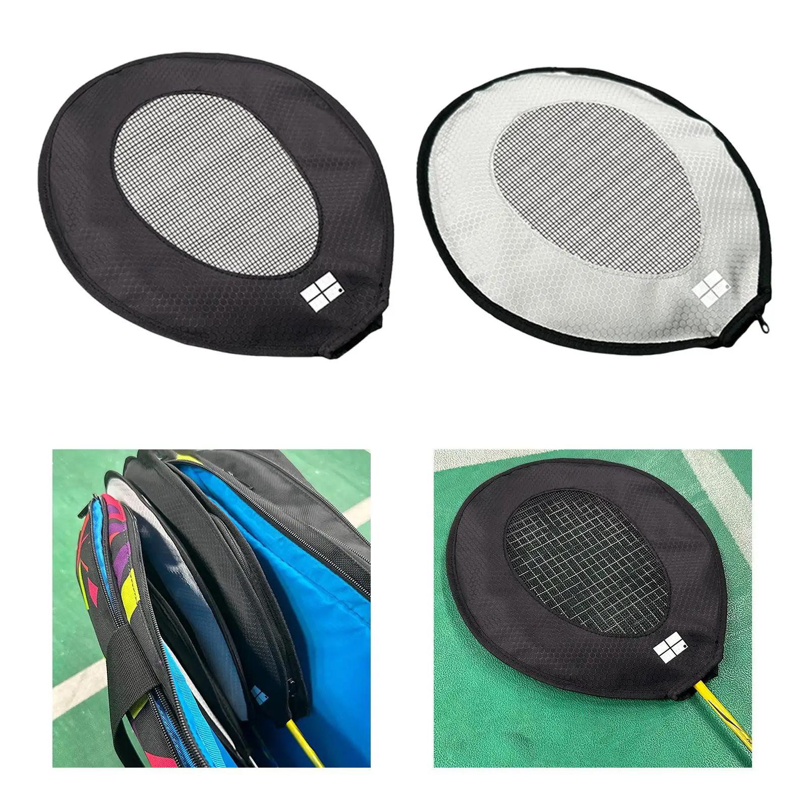 

Racquet Head Cover Water Repellent Polyester Badminton Racket Sleeve Training Accessory for Beach Indoor Outdoor Sports Practice