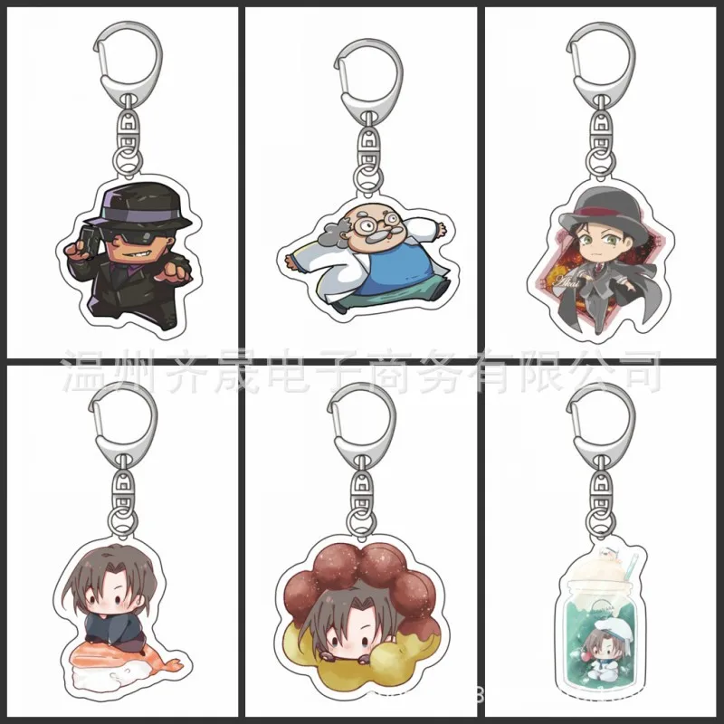 Anime Fan Wild Police Stor Acrylic keychain anime standing brand Kuihara Ai Conan Maoran Kudo Shinichi Car pendant gifts