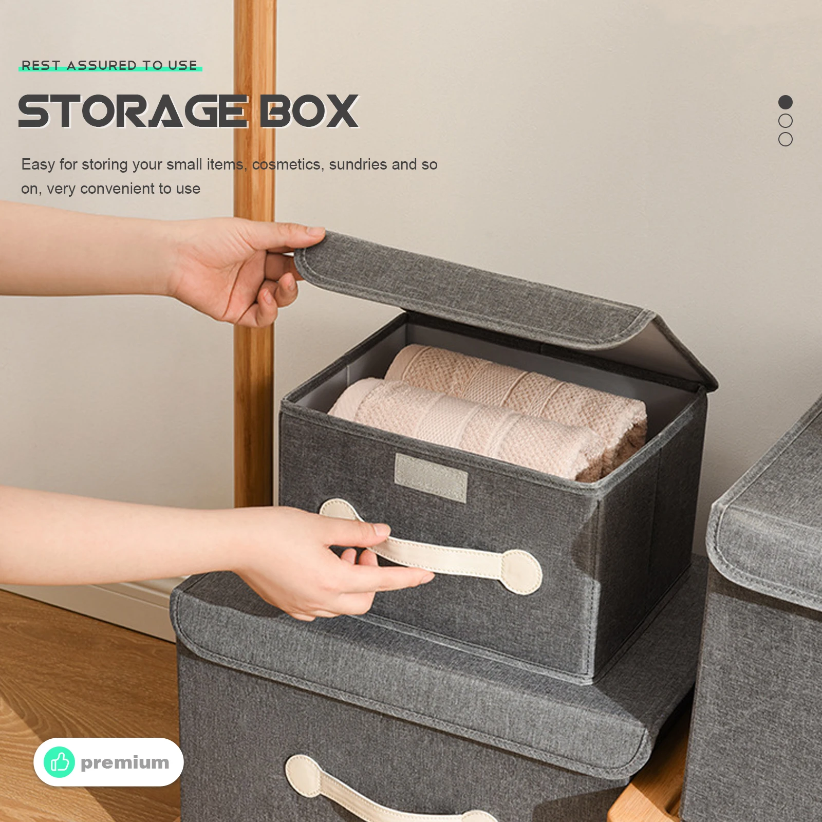 

Folding Box Clothes Storage Boxes Bedroom Organizer Container Multifunctional Foldable Storage Bins For Clothes Blankets