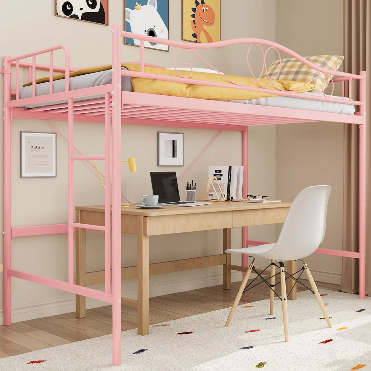 Twin Loft Bed Metal…