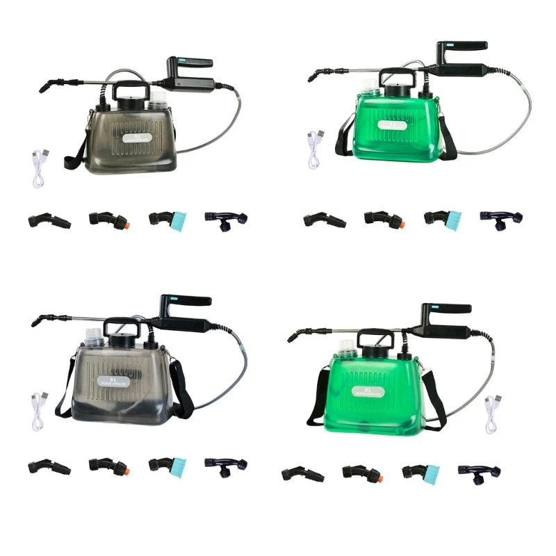 Professional 7 Point 4 potential Plant Watering Device Having Swiveling Nozzle And Extended Handle