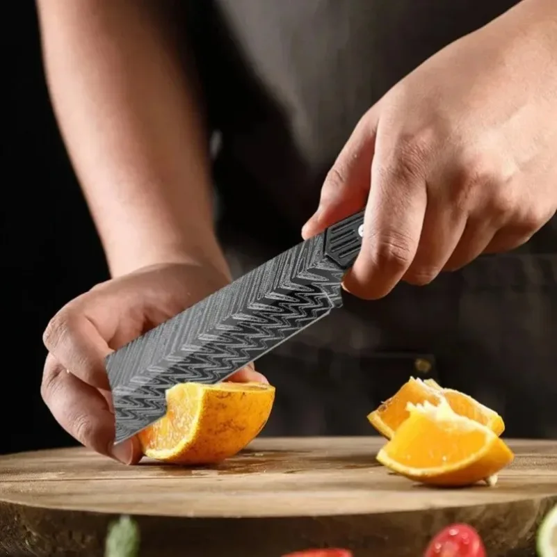 Stainless Steel Handle Butcher Boning Knife Slicing Meat Fruit Chicken Vegetables Meat Fish Kitchen Knives Chef's Knife Cleaver - view 5