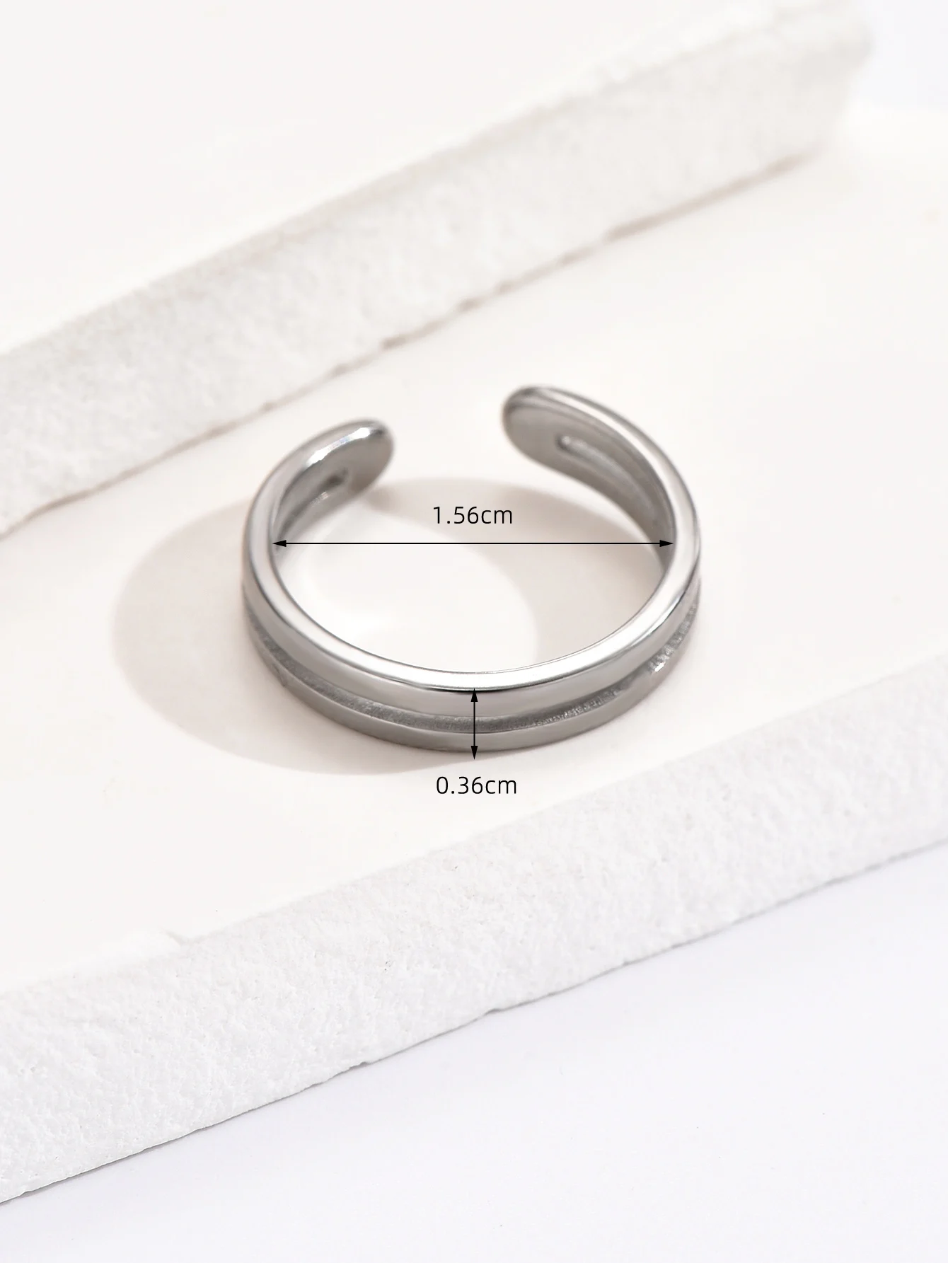 7pcs Adjustable Open Size Stainless Steel Toe Rings Set