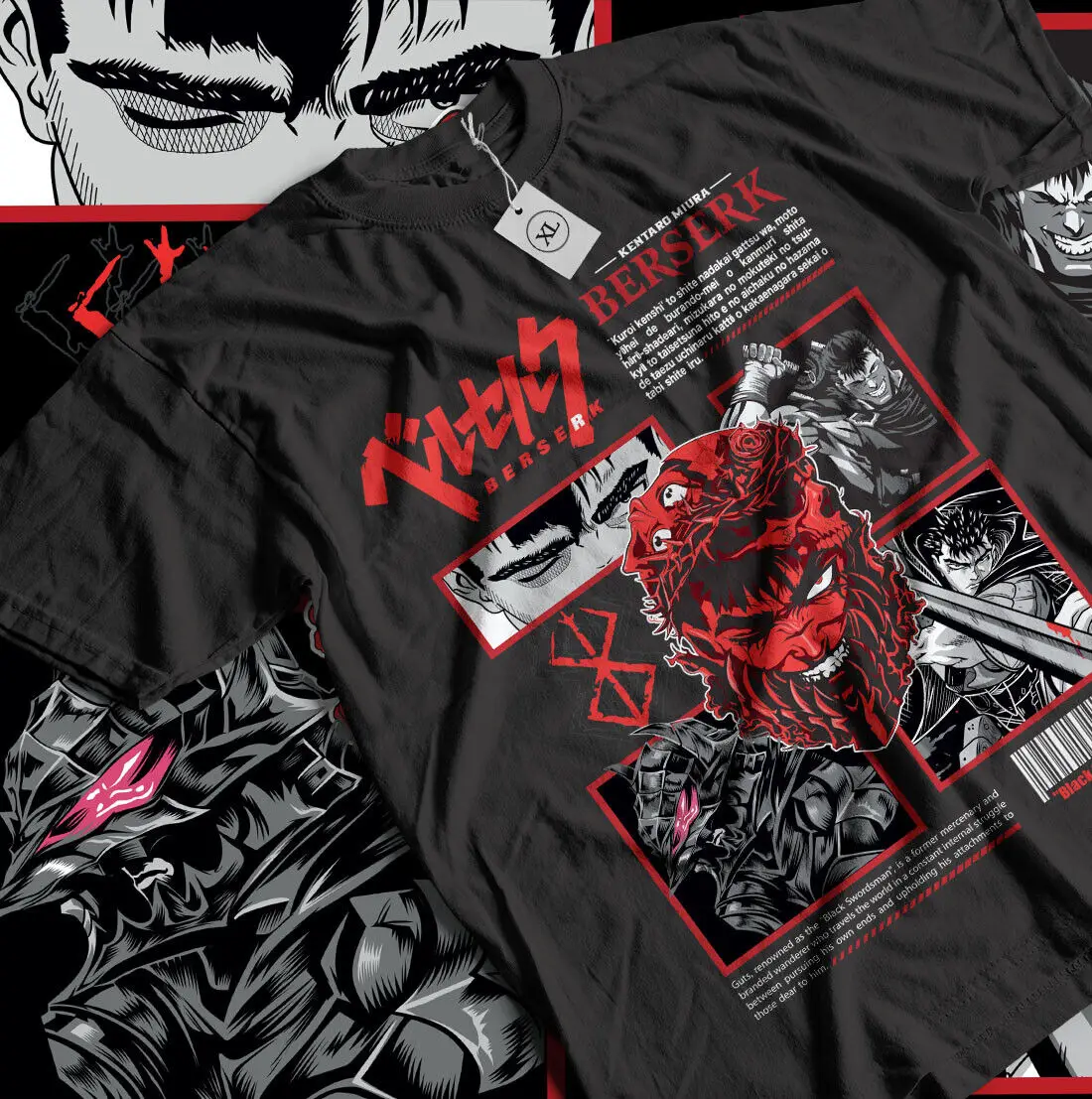 Berserk T-Shirt Guts Shirt Horror Anime Tee Manga Japanese Aesthetic Gift Shirt