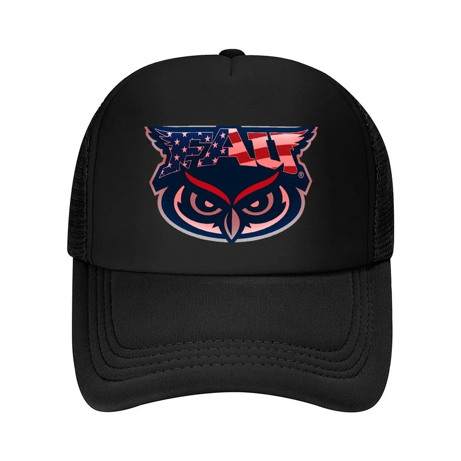 

Florida Atlantic University FAU Owls Logo T-Shirt Baseball Cap hiking hat Big Size Hat Mountaineering Golf Women Men's