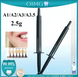 1pcs Dental Composite Resin A1 A2 A3 A3.5 2.5g  Flowable Light  Syringe Curing  Refill Delivery Tips Etch Gel Adhesive Bonding