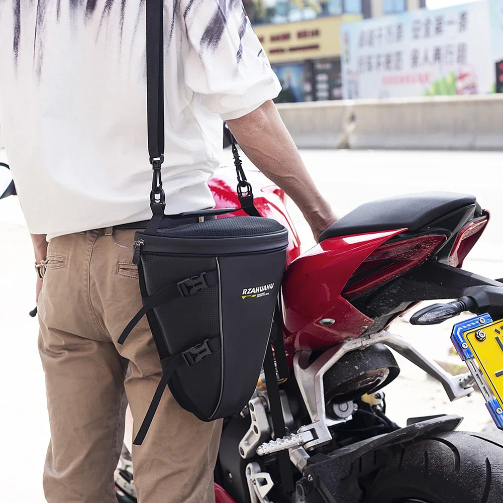 Motorcycle Backpack Large Capacity Motorbike Tail Bag Wear Resistant Waterproof Rear Motorcycle Suitcase for Electric Biker Bag