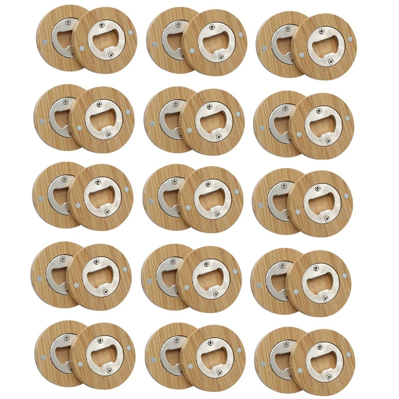 

BMBY-30PCS DIY бамбуковая фотооткрывалка для холодильника