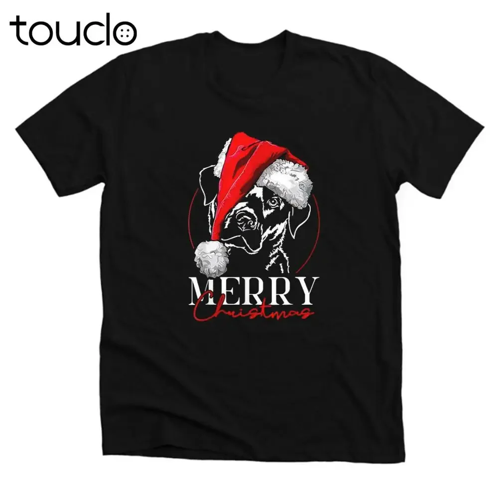 Santa Labrador Retriever Merry Christmas Dog Lab Mom Shirt Tee S-5Xl unisex