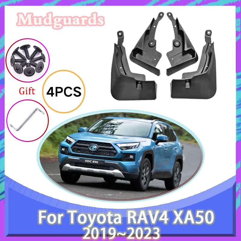 

Car Mud Guard For Toyota RAV4 XA50 2019~2023 Antifreeze Mudguard Mudflaps Mud Guard Fender Front Rear Wheel Set Auto Accessories