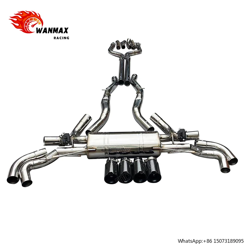 

304 Stainless Steel Catback Muffler Exhaust System for 2019-2022 X5 G05 B58 3.0T M50I M60I 4.4T Exhaust
