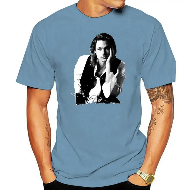 Brad Pitt Herren T Shirt Mens Pride Dark?T Shirt White Black Grey Red Trousers?Tshirt Suit Hat Pink T Shirt Retro Vintage Top