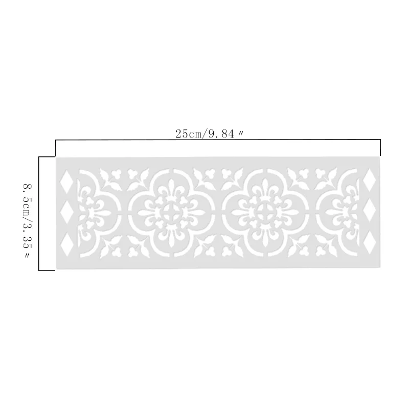 DIY Mousse Cake Printing Stencil Hollow Sugar Sieve Mold Wedding Fondant Cake Stencil Edge Decoration Template Baking Tools