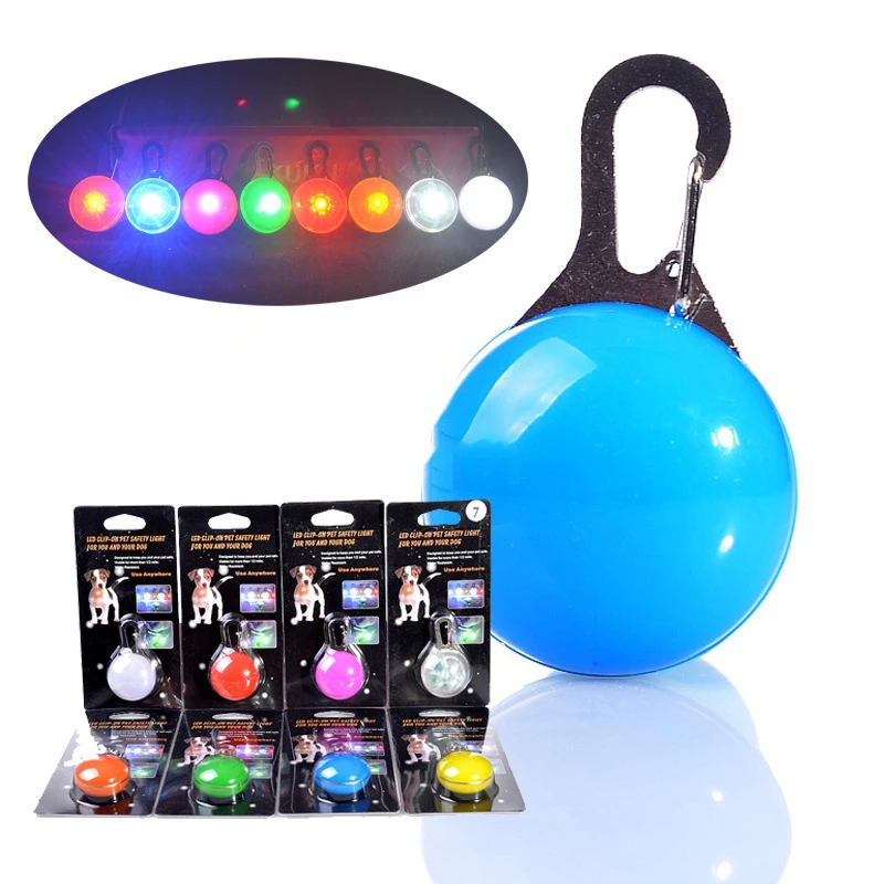 

Night Safety Dog Collar Glowing Pendant LED Flashlight Dog Cat Collar Leads Accessories Glow In The Dark Bright pet Necklace