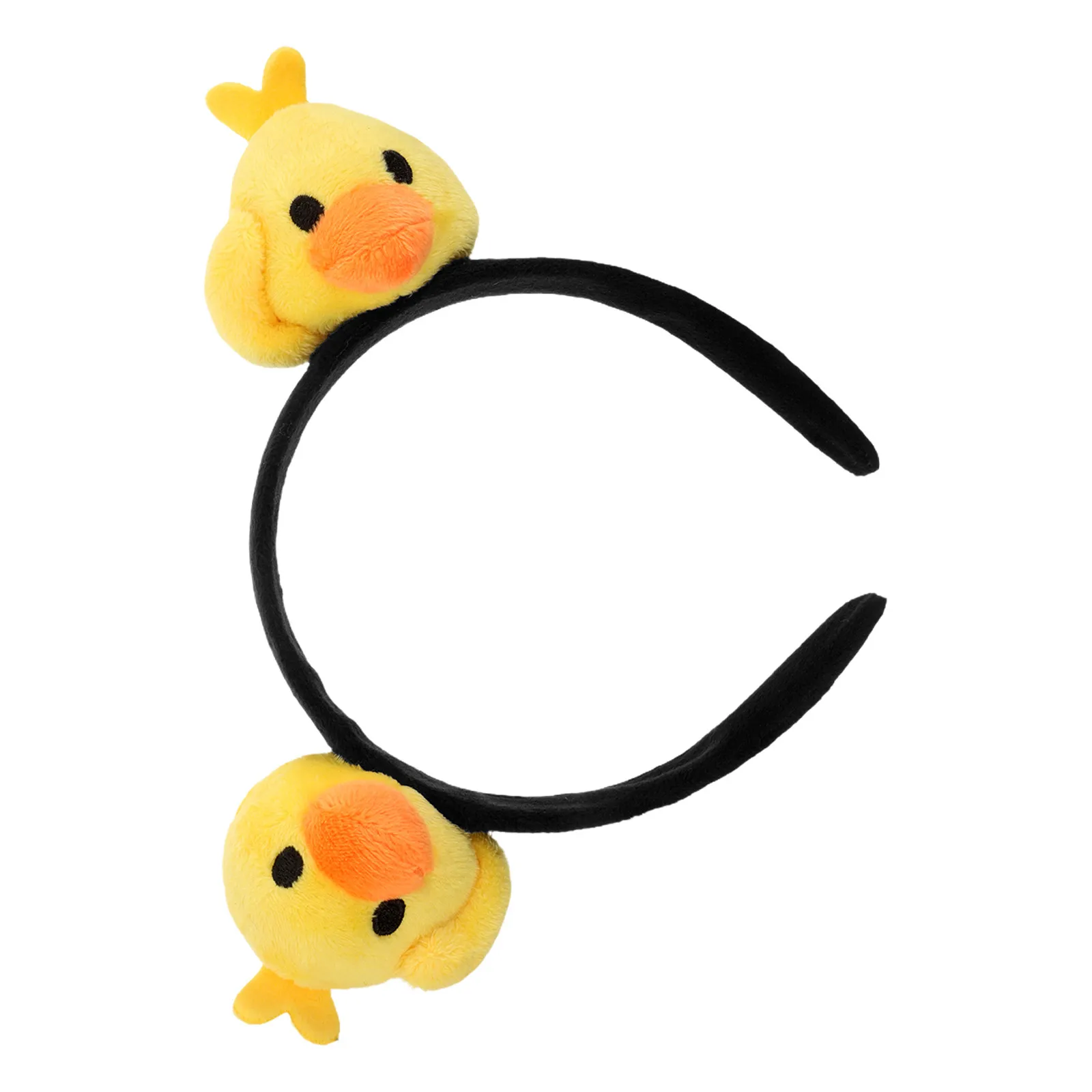 

Милая желтая повязка на голову в виде утки, мягкая мультяшная повязка для волос для макияжа, умывания, ухода за кожей, душа, вечеринок, аксессуар для женщин и девочек