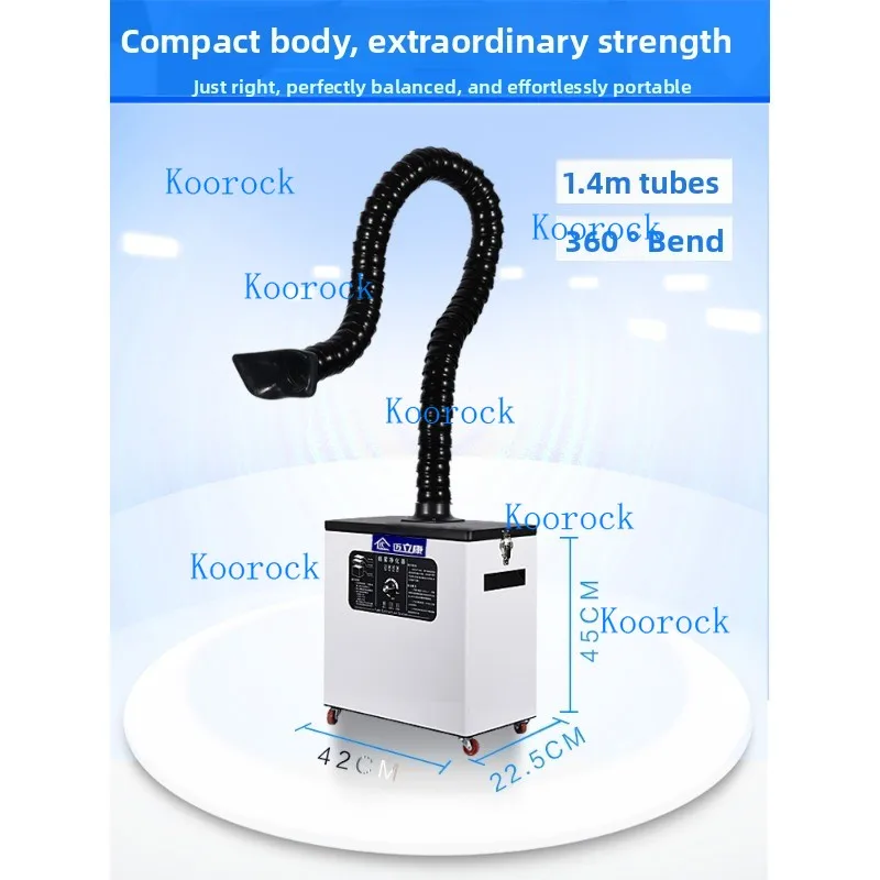 Portable Welding Fume Extractor Laser Marking Smoke Purifier Compact Dust Collector