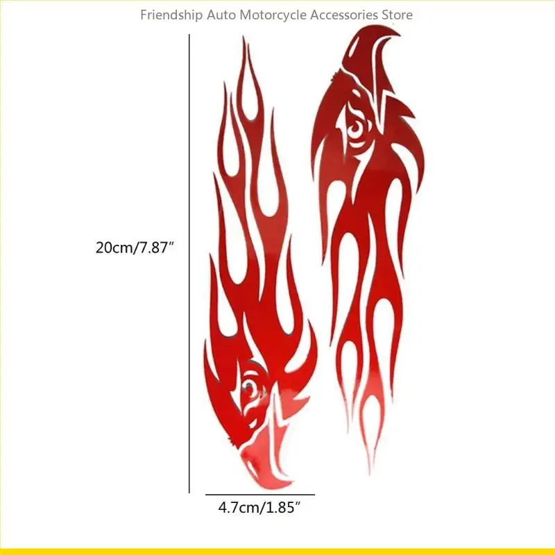 Szch Flame Sticker Cool Auto Styling Universal Fits Motorcycle Car Pet Rótulo
