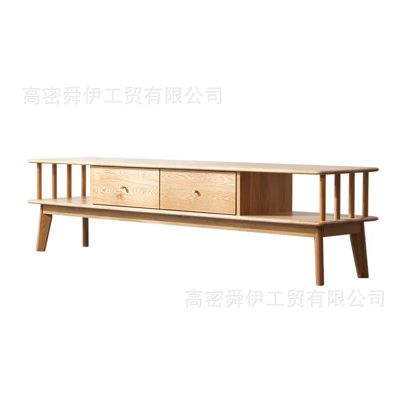 

Shunyi Industry and Trade Nordic all-solid wood TV cabinet small apartment modern simple living room household oak floor cabinet