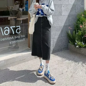 8 en çok satılan, etekli midi kot kot pantolon - №3