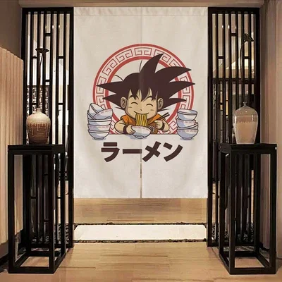 

Japanese Style Linen Fabric Noren Kitchen Bedroom Restaurant Window Wall Livingroom Hotel Cafe Door Curtain