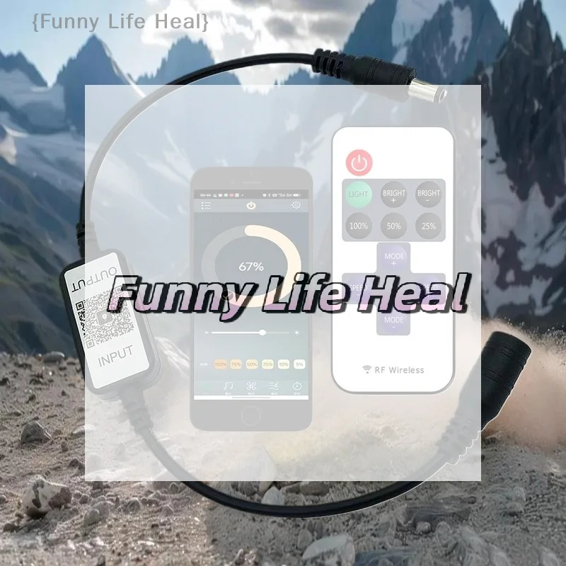 

Mini Bluetooth Monochrome Controller Set with LED Dimmable Light Strip, DC5-24V