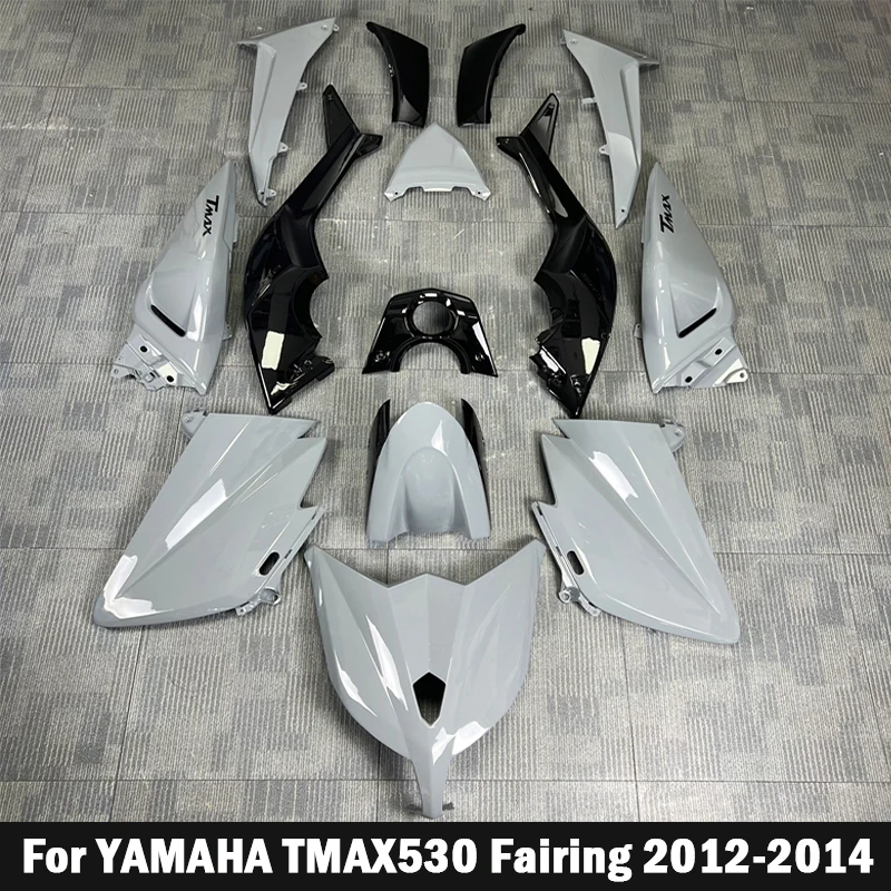 Motorcycle Fairing Kit Suitable for Yamaha TMAX530 12-14 Years 530 2012 2013 2014 Body fairing Cement gray bright black