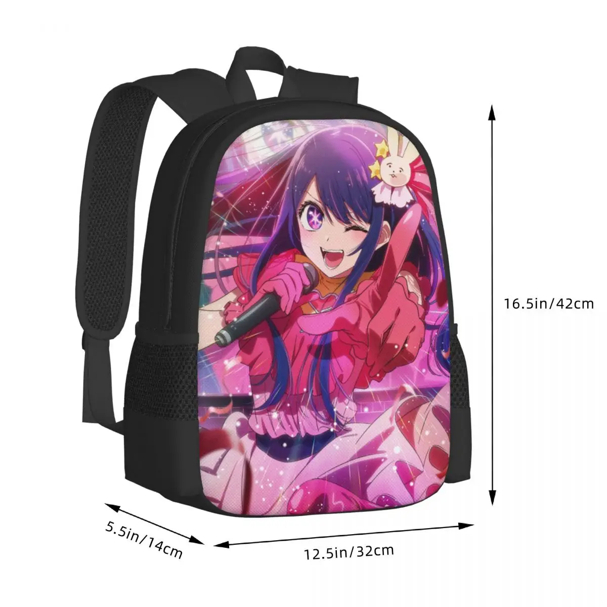 Anime Oshi No Ko Ai Hoshino Travel Laptop Backpack, Business College School Computer Bag Gift for Men & Women