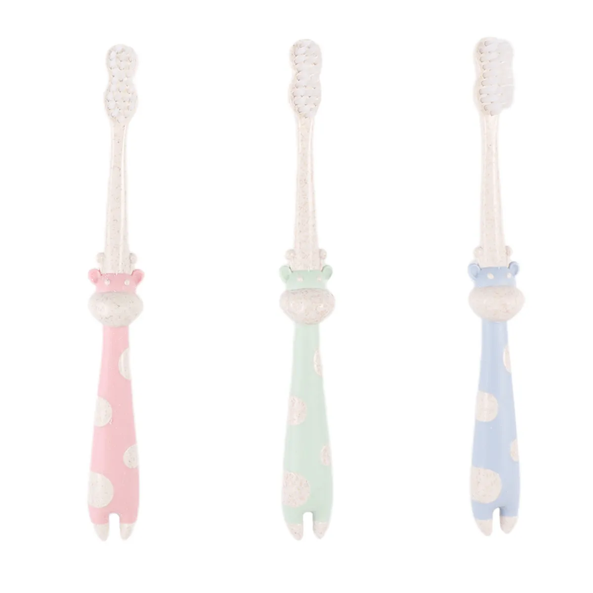 

3pcs Children Toothbrush Cartoon Kids Soft Bristle Anti-Slip Handle Small Size For Baby Teeth Cleaning Training Oral Care
