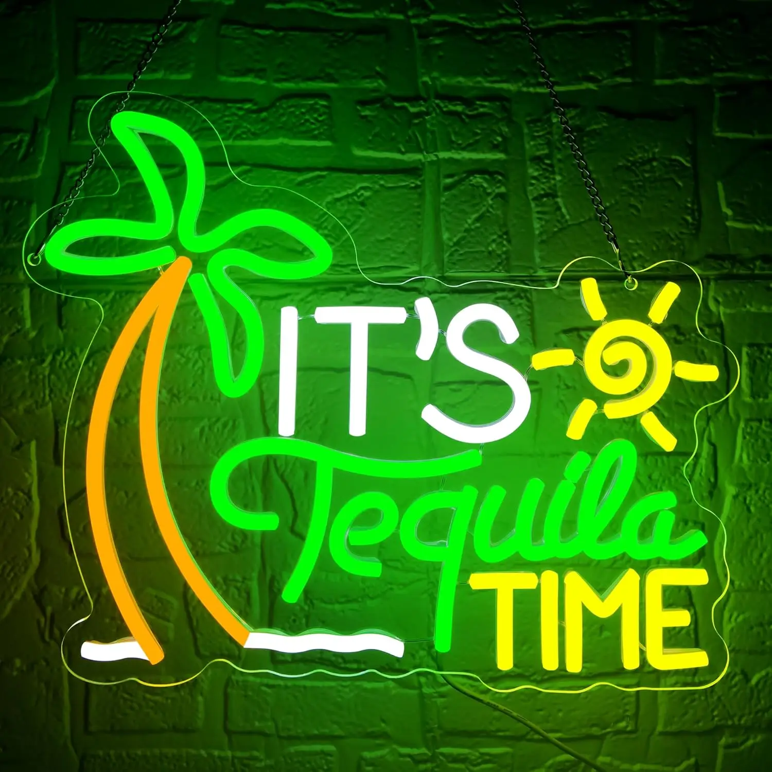

It's Tequila Time Neon Sign Handmade LED Neon Light for Party Home Bar Beer Club Bedroom Bedroom Decoration Gift Art Wall Light