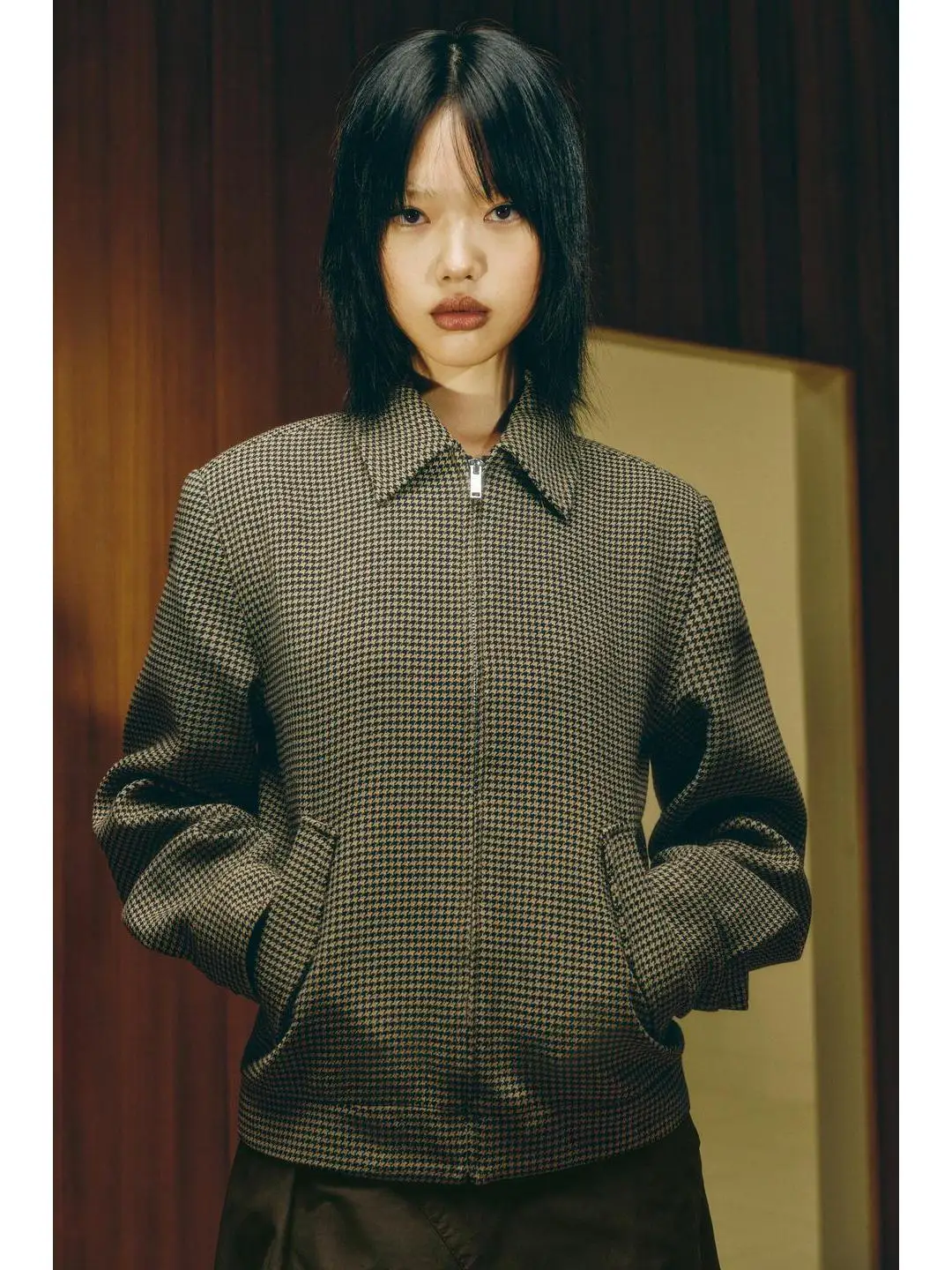 

Simple Faion Pilot Jaet oulder Padded Outerwear Women's ort Coat Autumn Winter Travel Suitable Wood Cotton Blend