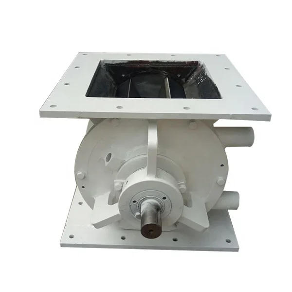 Flow Through Rotary Airlock Valve To Discharge Sugar Or Grains In Pneumatic Conveying System