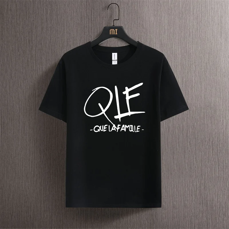 Mann Baumwolle T-Shirt personalisieren Chant eur qlf que la famille Chanson Musique n007 gedruckt T-Shirt Frau Vintage-Shirts