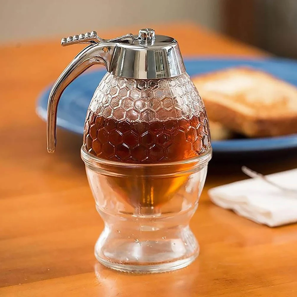 Honey Squeeze Storage Kitchen Honey Container Dispenser Honey Syrup Dispenser ABS Pot Vintage Honeycomb Bottle