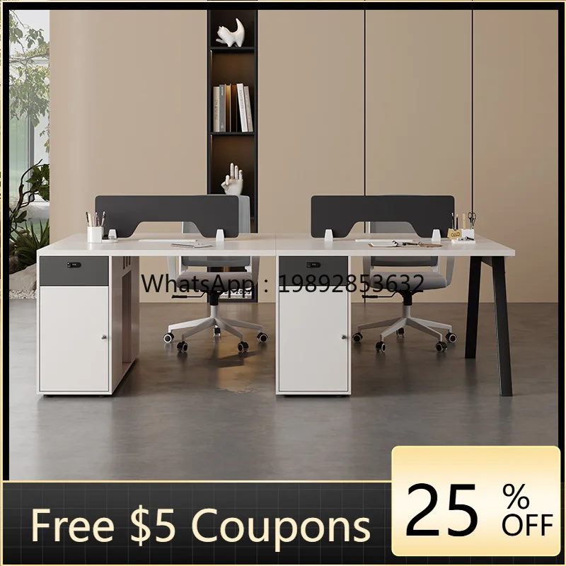 LYY Staff Desk Office Desk and Chair Set Simple Modern Employee Office Furniture Workstation Office