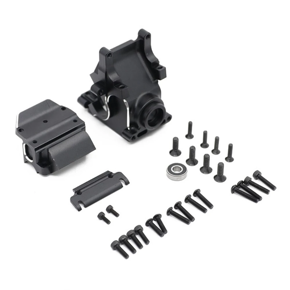 Metal Gearbox Case for Arrma 1/8 Kraton Outcast Notorious 1/7 Infraction Mojave Limitless 6S Parts,Black