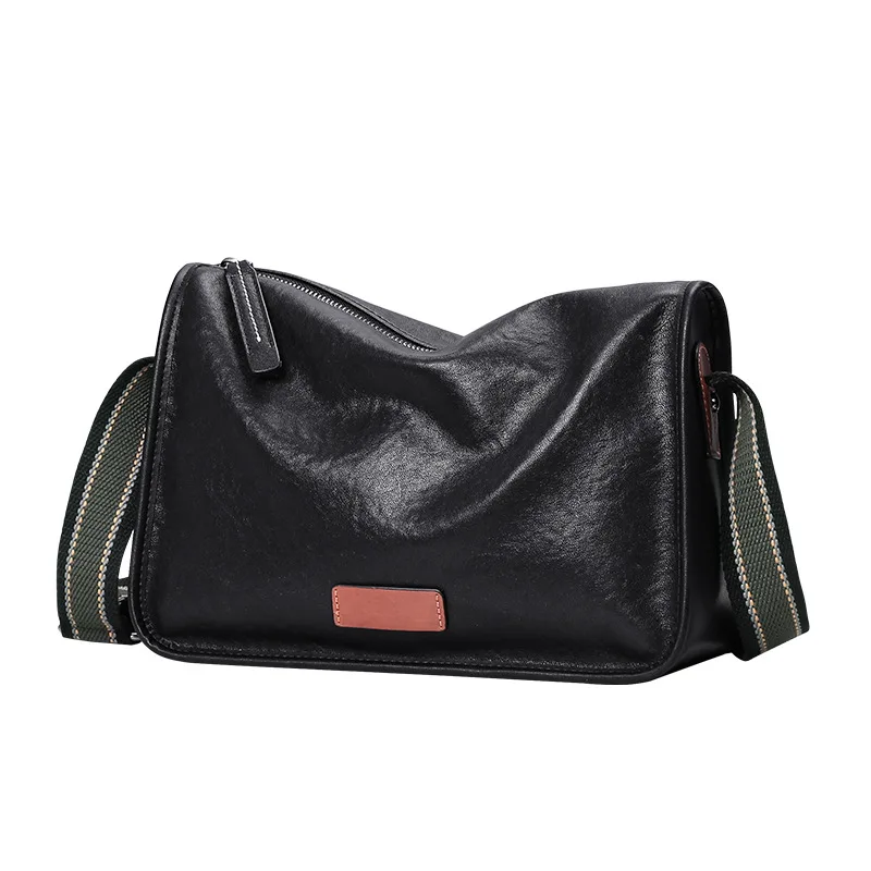 

Hot-Selling Men's Genuine Leather Casual Shoulder Bag Top Layer Cowhide Men's Bag Large Capacity Business