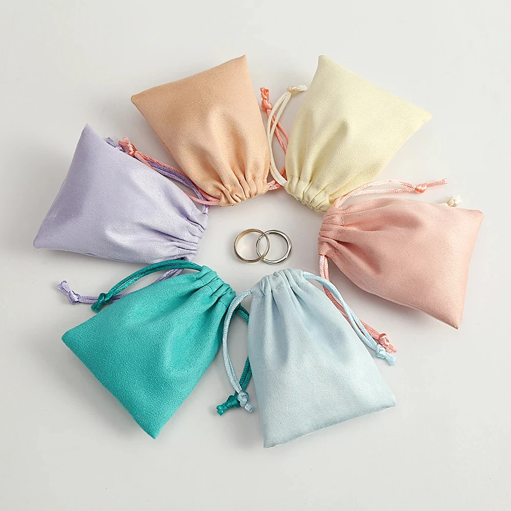 

5Pcs Jewelry Drawstring Bag Ring Earring Pendant Bracelet Storage Organizer Pouch Wedding Gift Packaging Soap Makeup Travel Sack