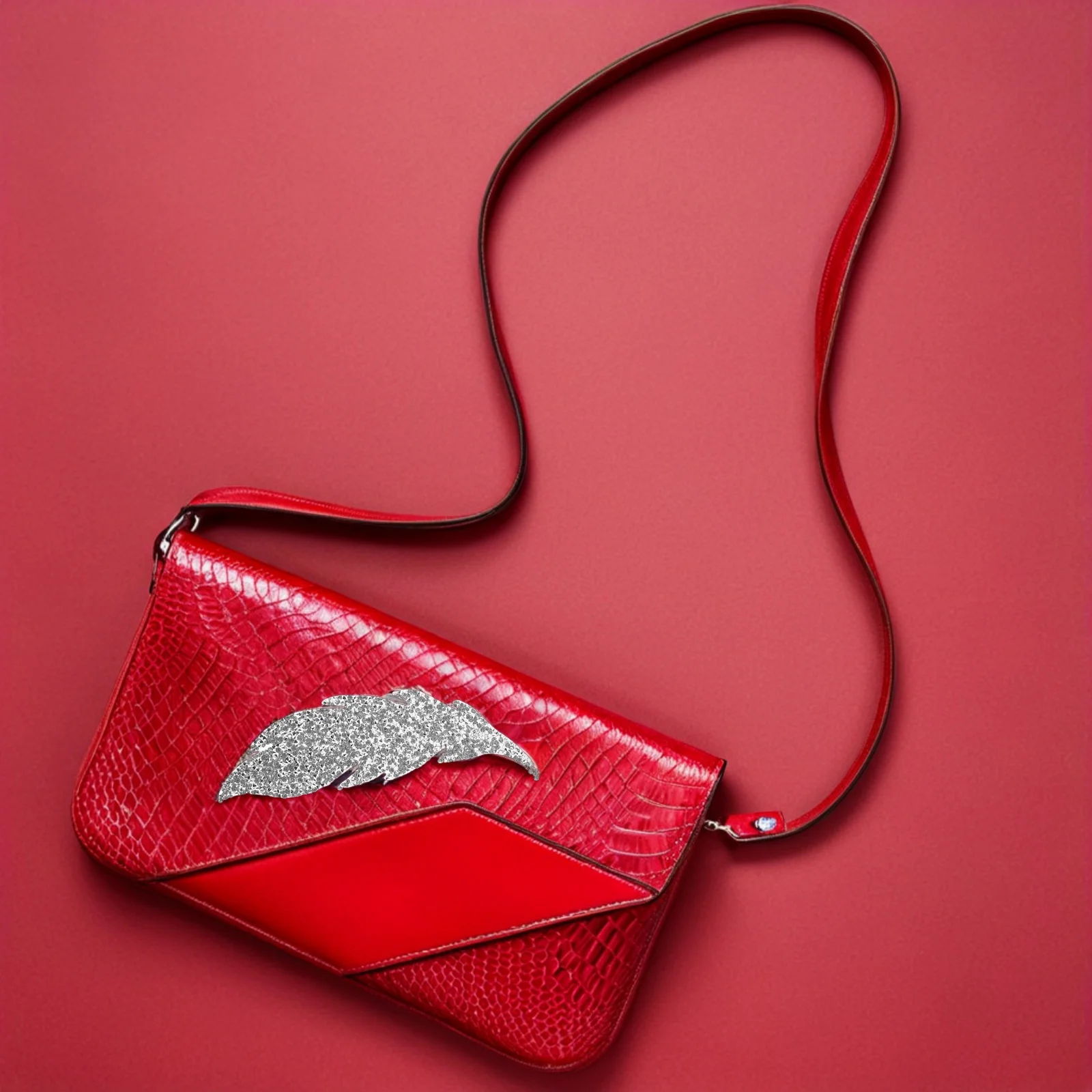 

6pcs Rhinestone Leaf Applique Patch: Elegant Clothing Decoration For Wedding Party Diy Fabric Embellishments Handmade Sewing