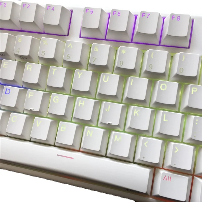 RGB NIZ X87 Keyboard 35g capacitive Dome switch Wired PBT Keycaps 87 TKL programmable Gaming Mac