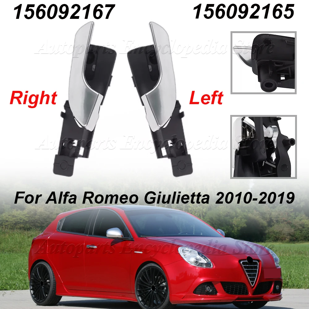 

156092157 Car Interior Door Handle For Alfa Romeo Giulietta 2010-2019 156092167 156092165 Matte Silver Front Left/Rear Right
