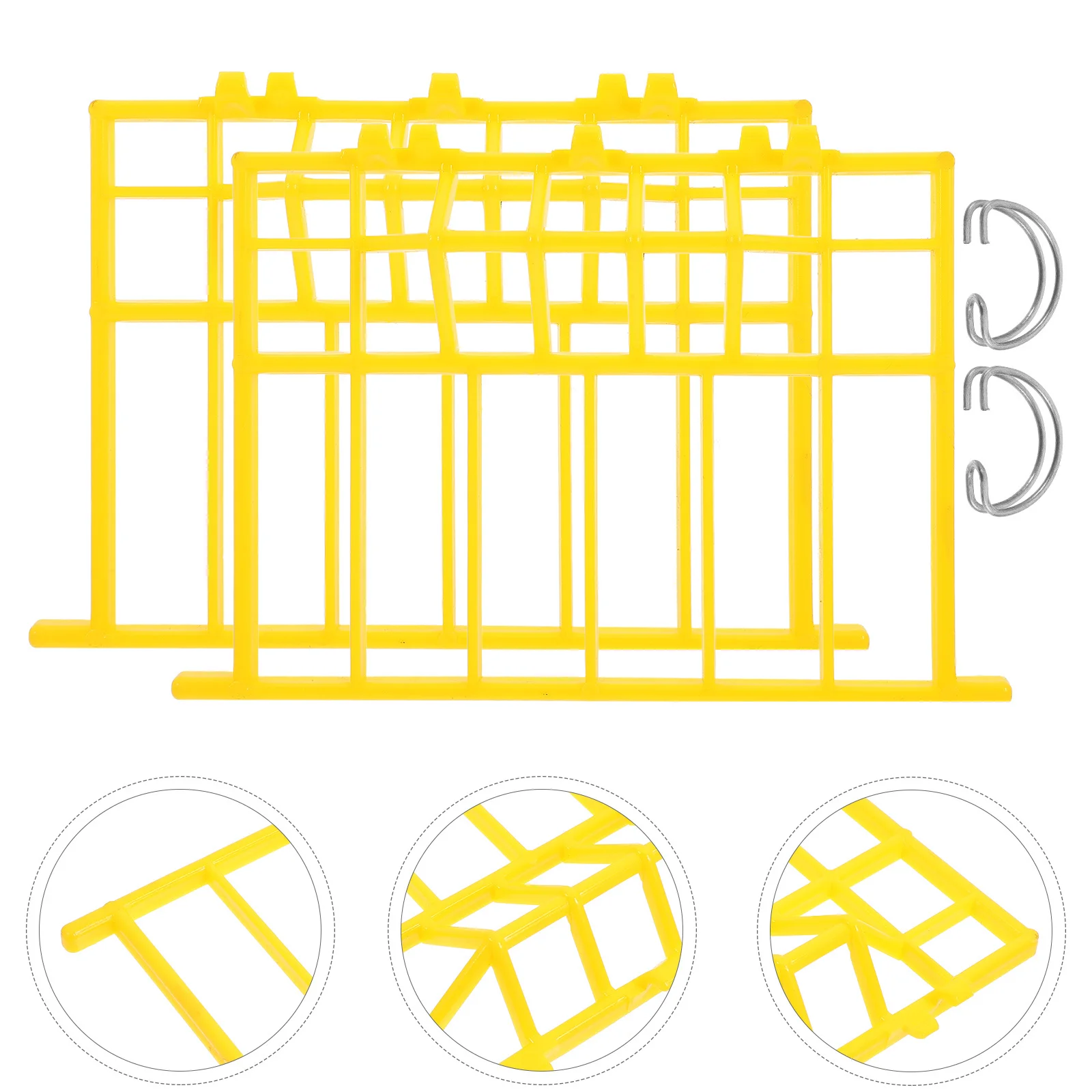 

4Pcs Bird Cage Rebound Resistance Doors ABS Plastic Pigeons Quails Easy Install Secure Replacement Out Hanging Accessory