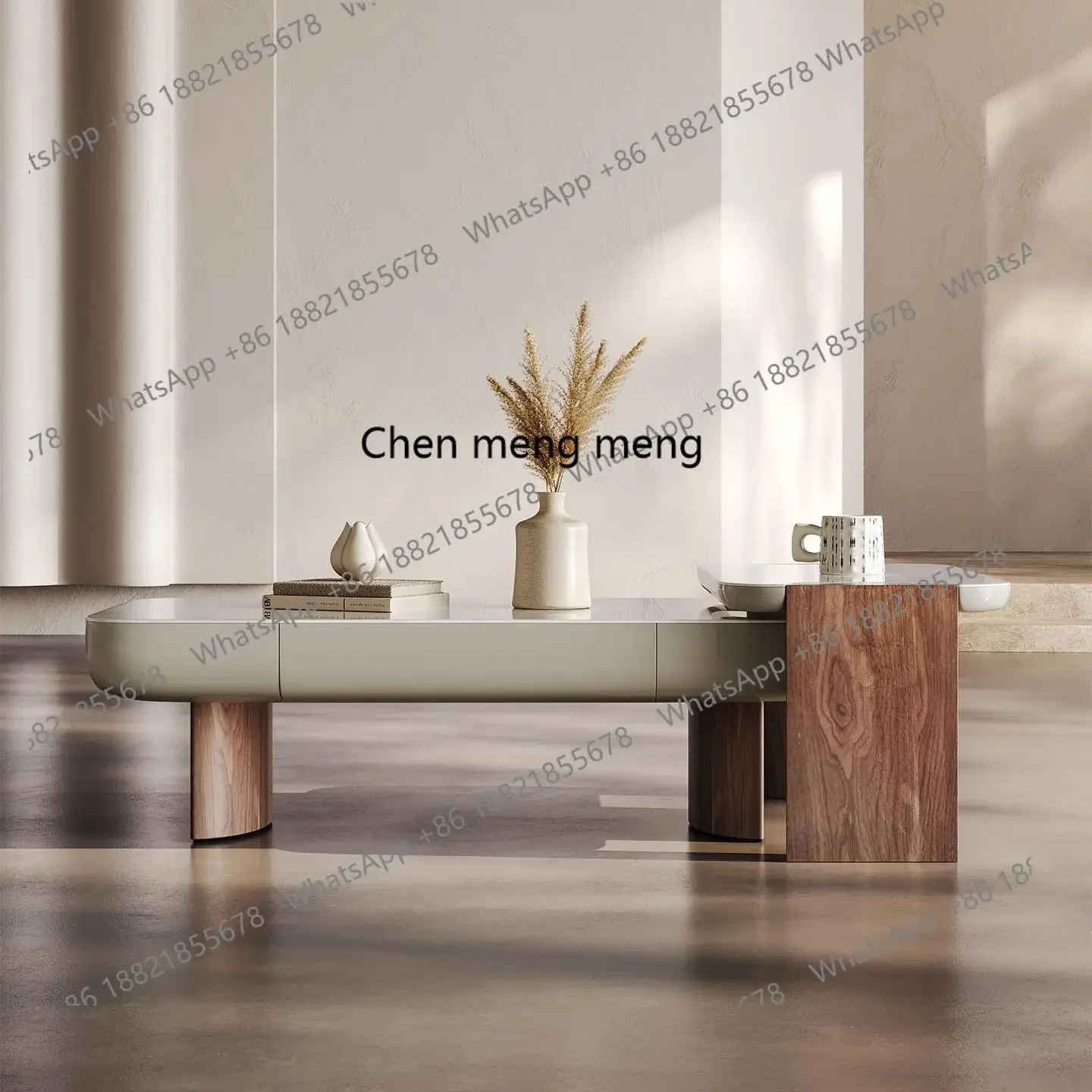 المبيعات الساخنة الحديثة بسيطة نمط وابي طاولة القهوة شقة صغيرة غرفة المعيشة مصمم المنزل الإبداعية الإقامة المنزلية الرجعية مضلع الشاي