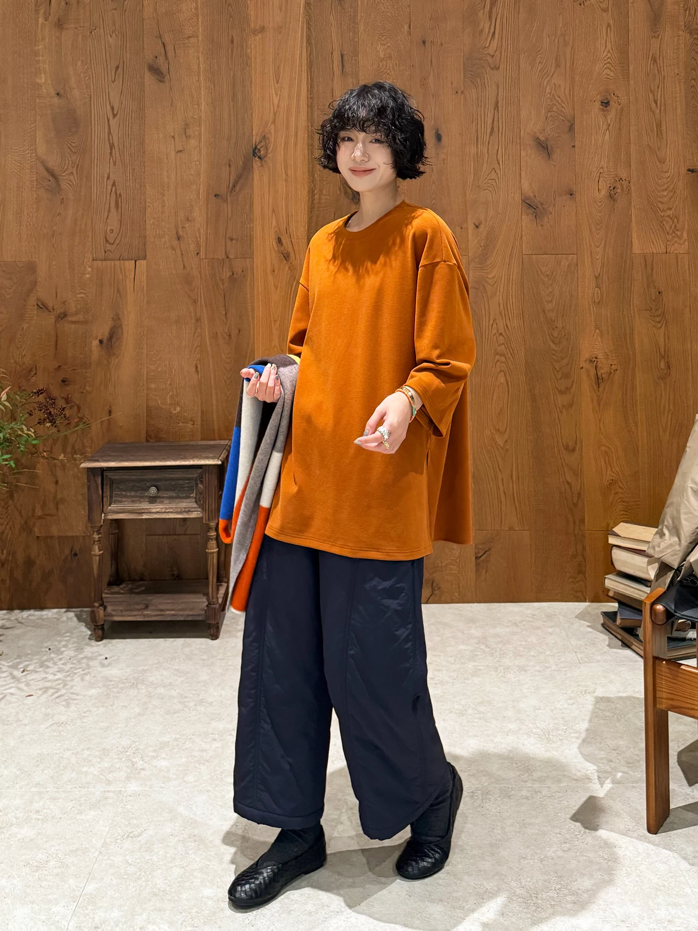 

Свободная женская футболка Laid-ba, повседневная футболка с базовым слоем, простой дизайн, длинный свек, круглый топ на осень и зиму