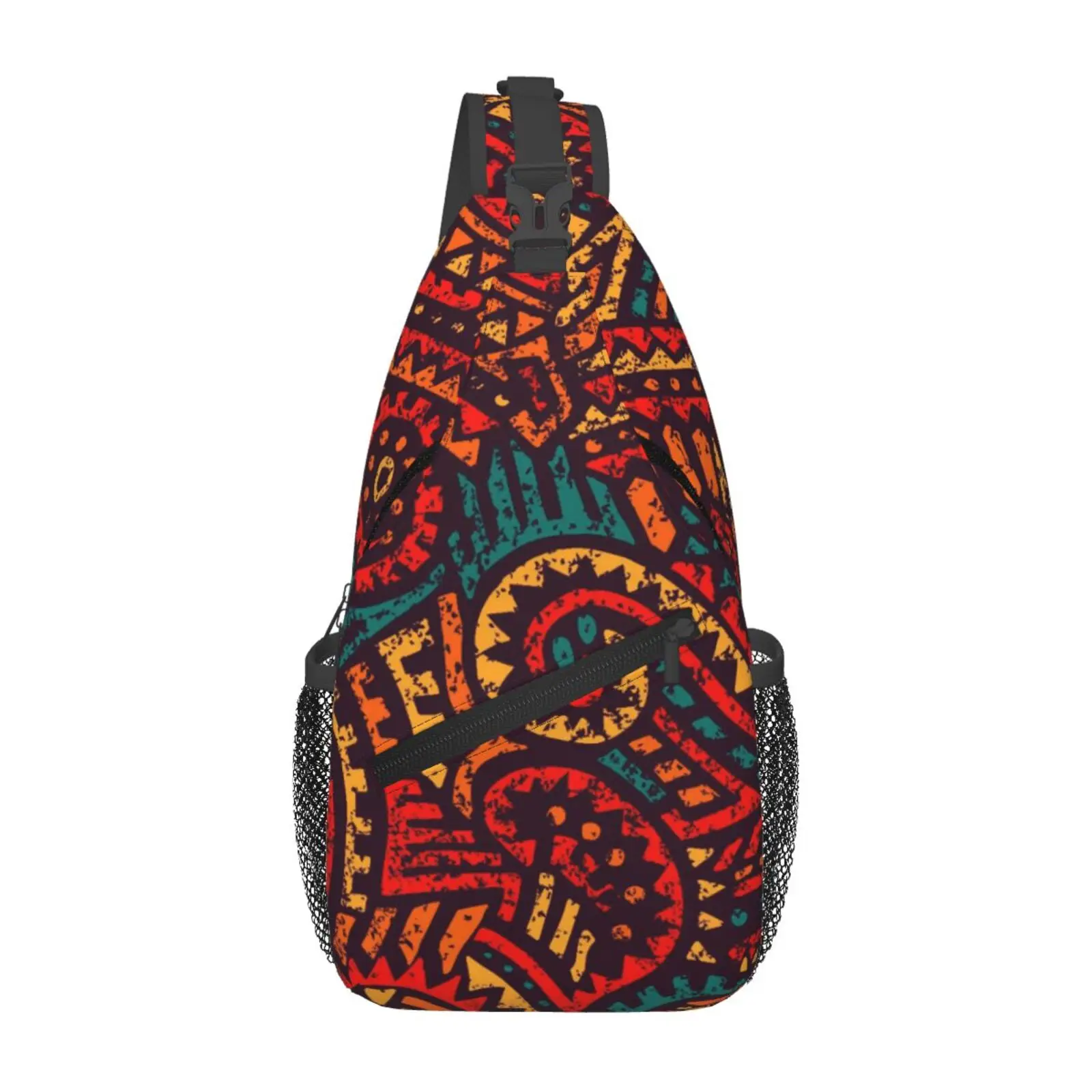African Nation Pattern Print Shoulder Backpack Women Men Fashion Shoulder Chest Bags for For Traveling Hiking Sling Bag - view 6