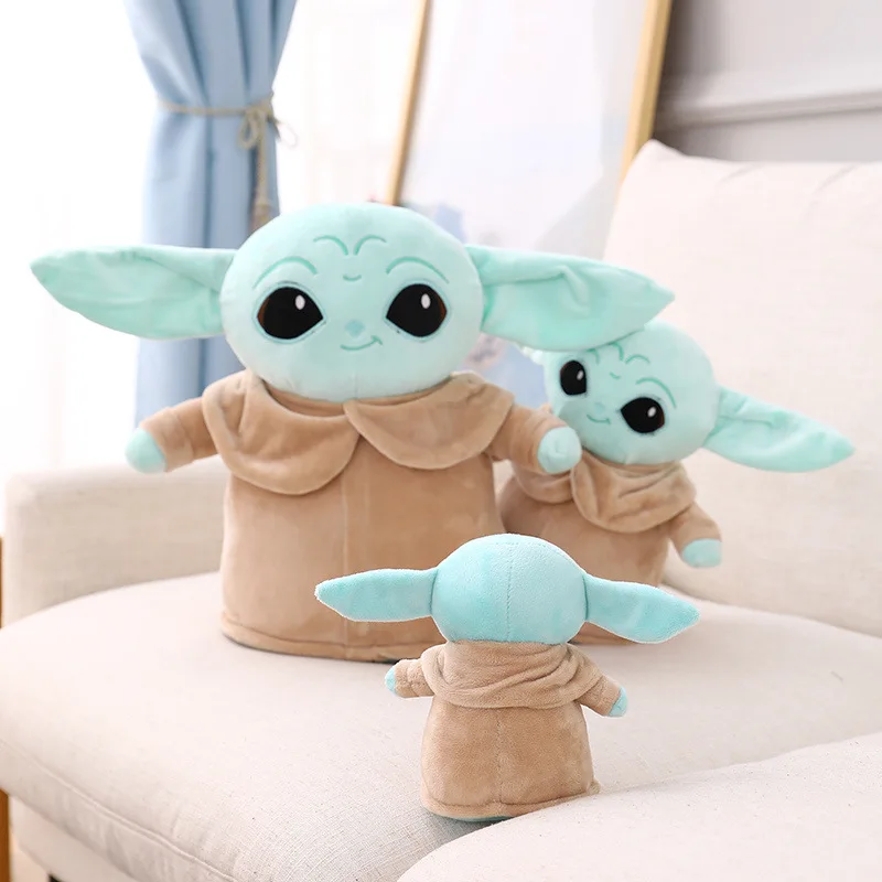 Figura de peluche de Grogu Mandaloriano de Disney Star Wars, muñecos de peluche de Yoda, modelo de Yoda de dibujos animados, regalos para niños, 18-48cm