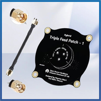 5.8GHz Triple Feed Patch Antenna SMA / RP SMA Directional Circularly Polarized Antenna for FPV Fatshark Goggles RC Drone